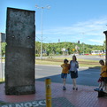507.JPG - Berlin wall on left, Gdansk shipyard wall on right